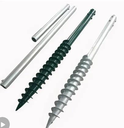 Solar Panel Mount Helical Galvanized Ground Screw Pile 
