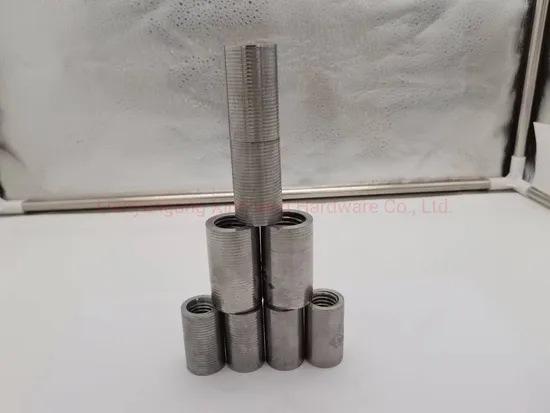 Made in China Top Quality China Rebar Coupler Reinforcing Bar Connector Mechanical Screwed Splicing Rebar Coupler Swaged Rebar Coupler 